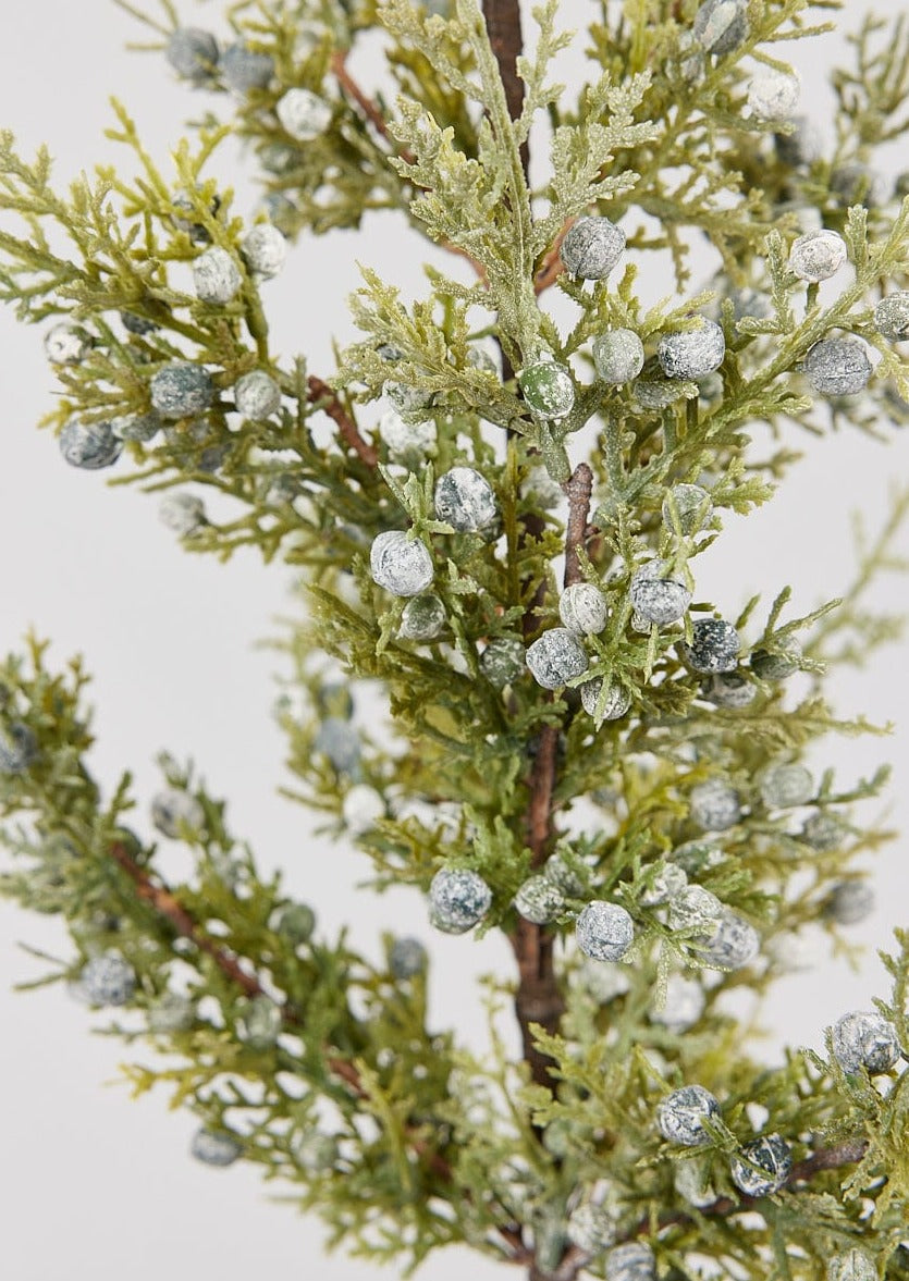 Artificial Juniper and Berry Winter Branch - 30"