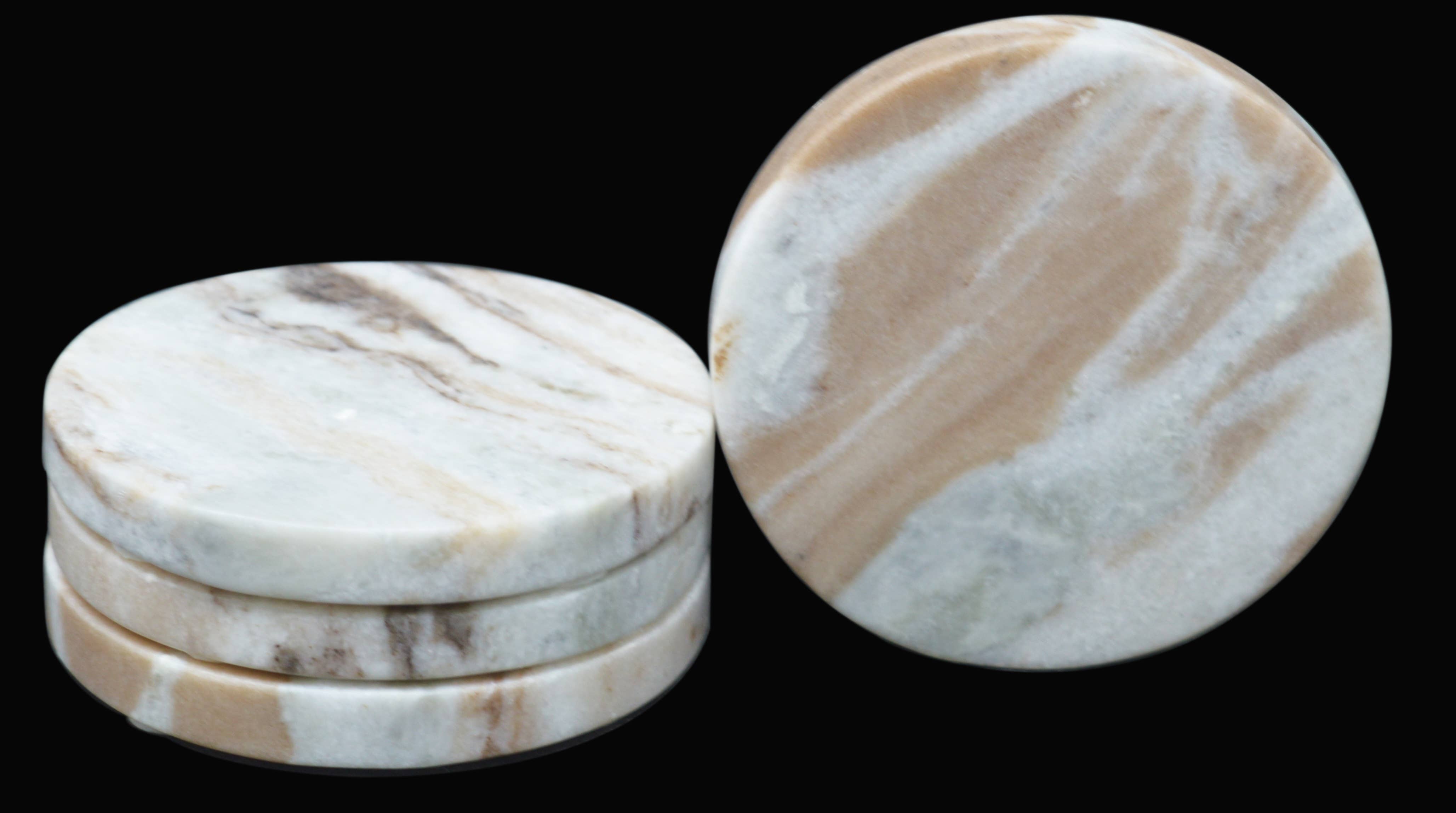 Mint Chocolate Marble Coaster Set of 4